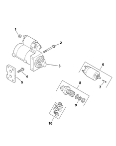 Kohler Efi Engine Starting System Diagram and Parts List for 46G 4X4-EFI-1I019G-Before-37AMD710 Cub Cadet Lawn Tractor Accessories